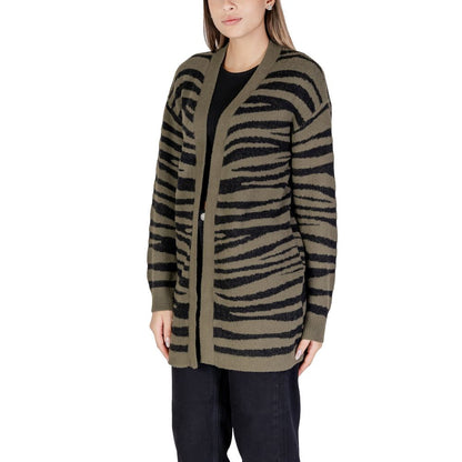 Cardigan en nylon vert Jacqueline De Yong
