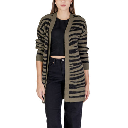 Cardigan en nylon vert Jacqueline De Yong