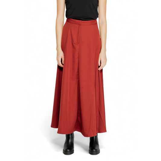 Jupe en polyester rouge Vero Moda