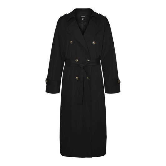 Pull en polyester noir Vero Moda