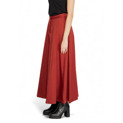 Jupe en polyester rouge Vero Moda