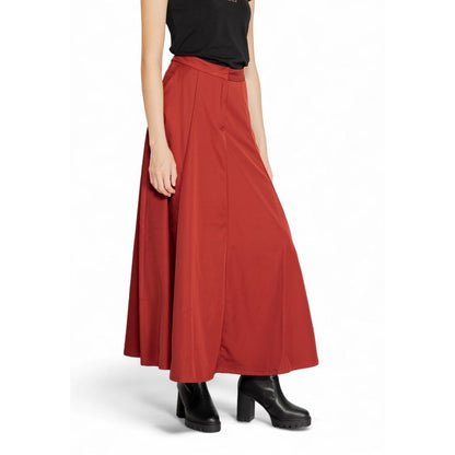 Jupe en polyester rouge Vero Moda