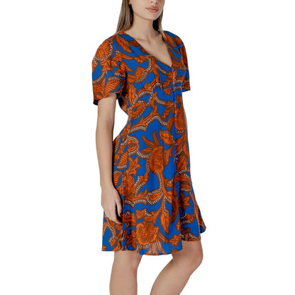 B.Young Blue Viscose Midi by B.Young