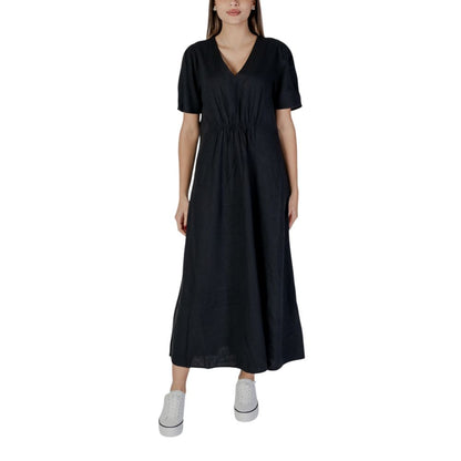 B.Young Black Linen Long by B.Young