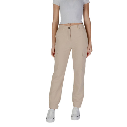 Pantalon en polyester beige B.Young