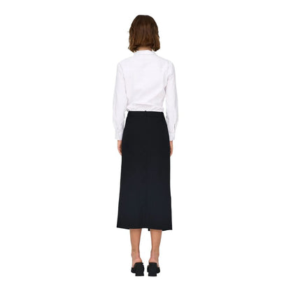 Jupe en polyester grise Jacqueline De Yong
