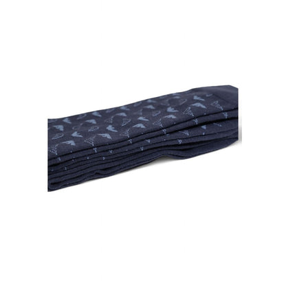 Chaussettes en coton bleu Emporio Armani Underwear