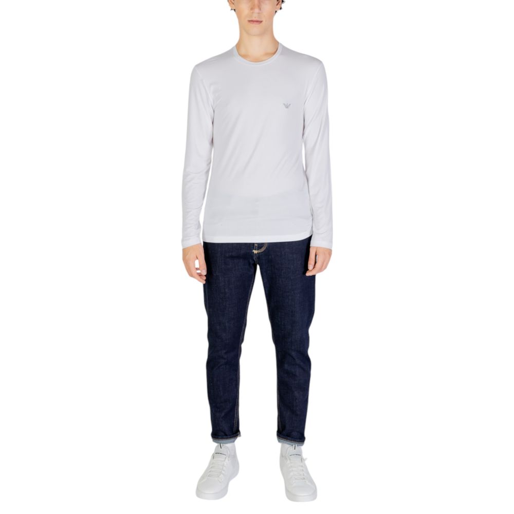 Sous-vêtements Emporio Armani blancs en modal à manches longues