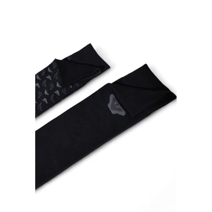 Chaussettes en coton noir Emporio Armani Underwear