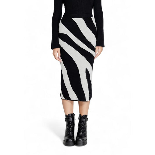 Jupe en viscose noire Vero Moda