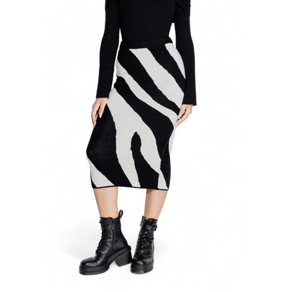 Jupe en viscose noire Vero Moda