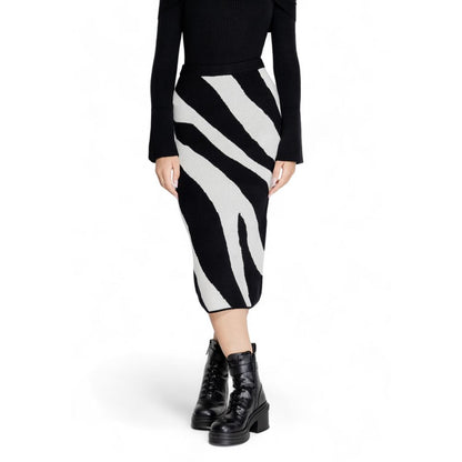 Jupe en viscose noire Vero Moda