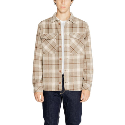 Hamaki-Ho Beige Polyester Shirt by Hamaki-Ho