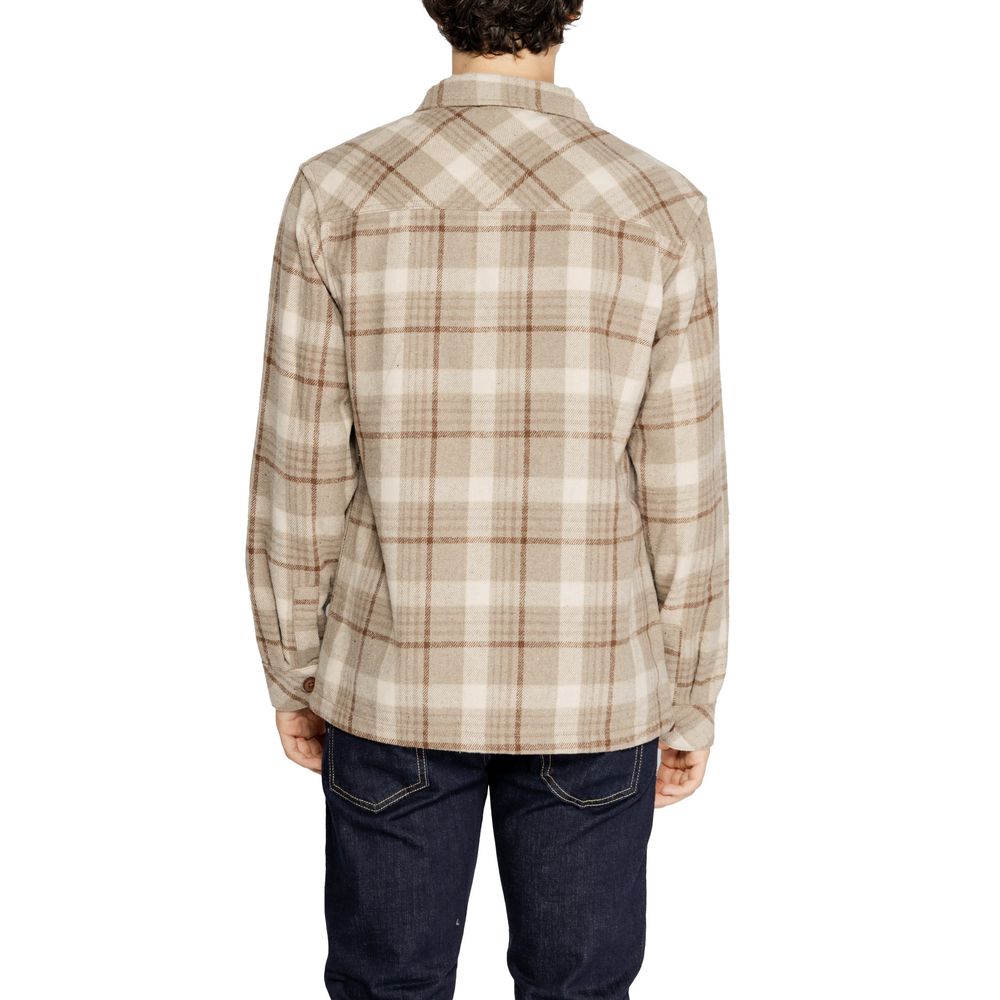 Hamaki-Ho Beige Polyester Shirt by Hamaki-Ho