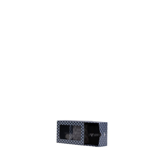 Chaussettes en coton noir Emporio Armani Underwear