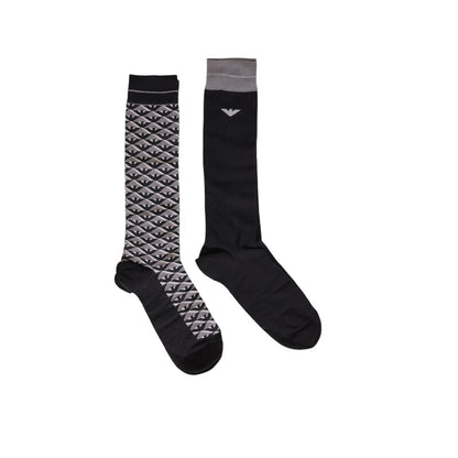 Chaussettes en coton gris Emporio Armani Underwear