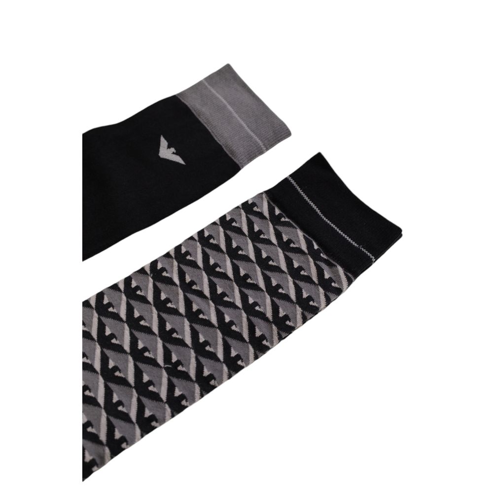 Chaussettes en coton gris Emporio Armani Underwear