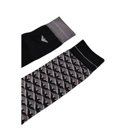 Chaussettes en coton gris Emporio Armani Underwear