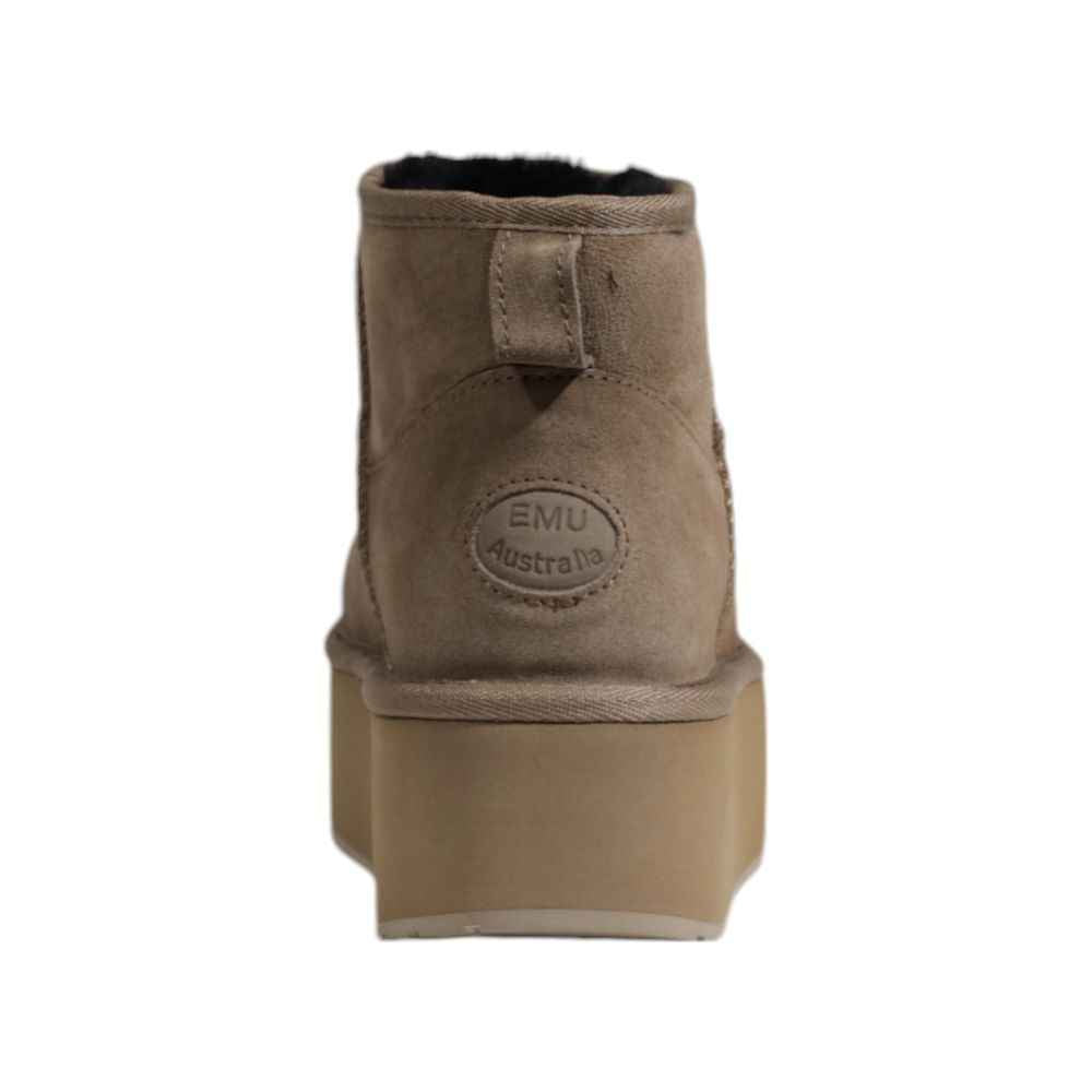 EMU Australia Beige Leather Ankle