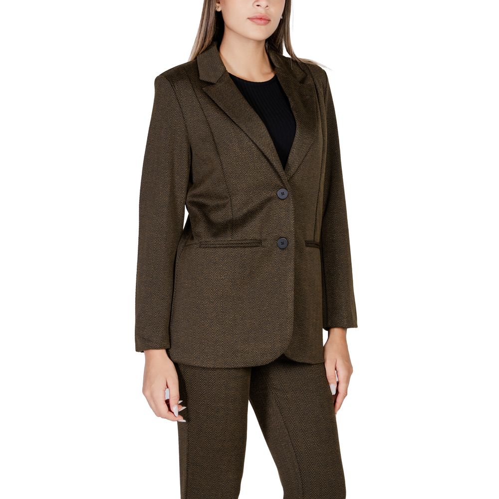 Costumes et blazers en polyester vert ICHI