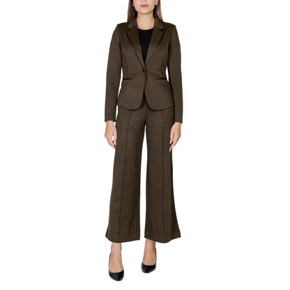 Costumes et blazers en polyester vert ICHI