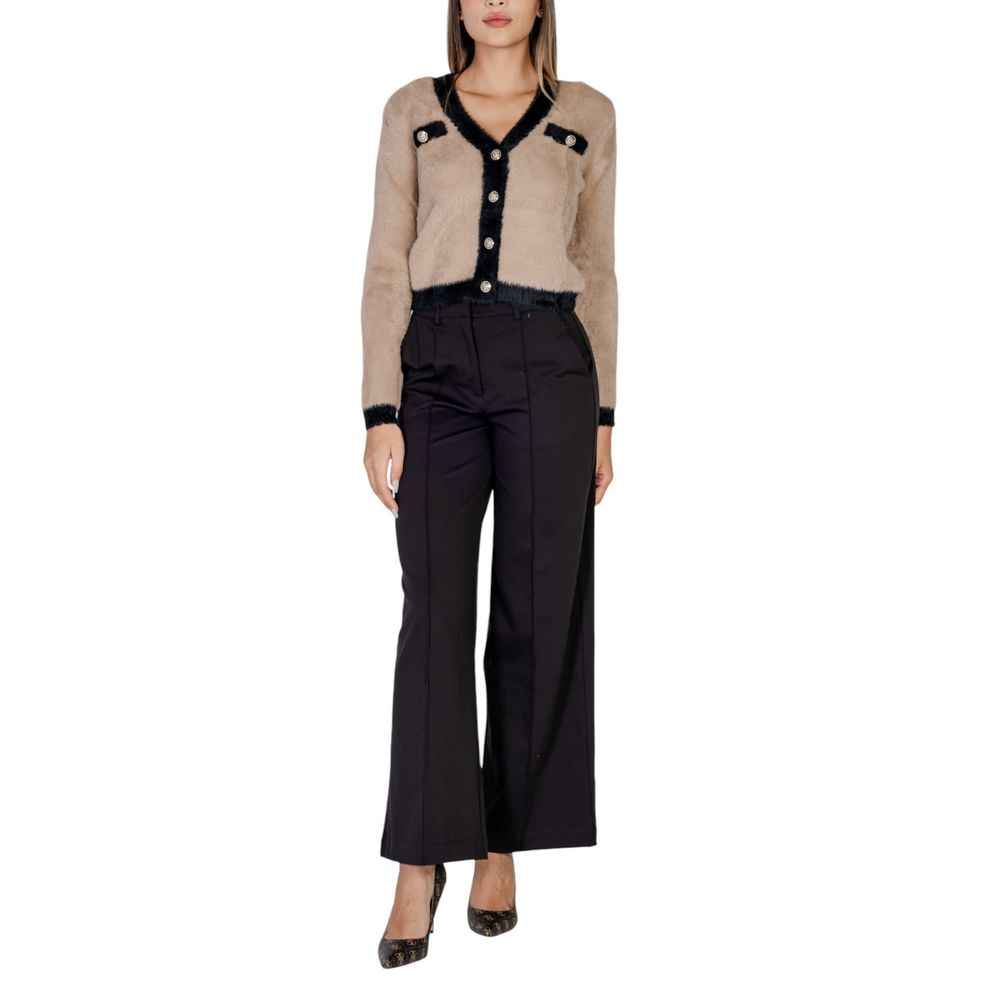 ICHI Black Polyester Pant