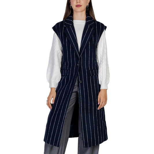 Vestes et manteaux en polyester bleu ICHI