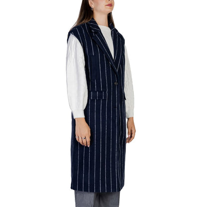 Vestes et manteaux en polyester bleu ICHI