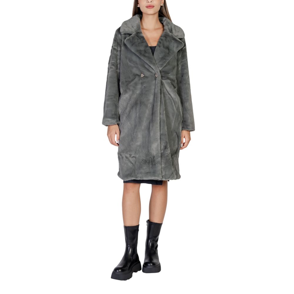 Vestes et manteaux en polyester noir ICHI
