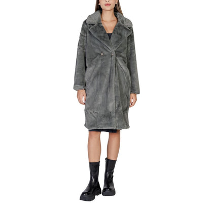Vestes et manteaux en polyester noir ICHI