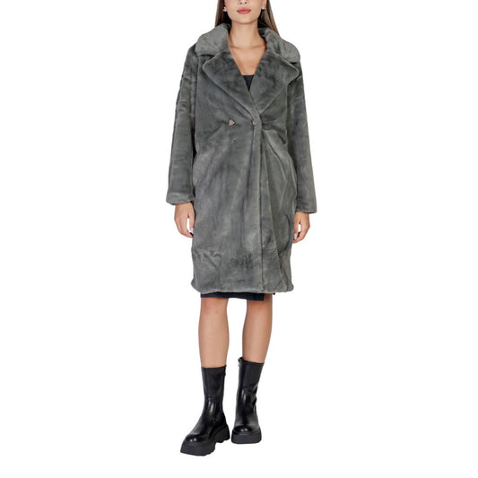 Vestes et manteaux en polyester noir ICHI