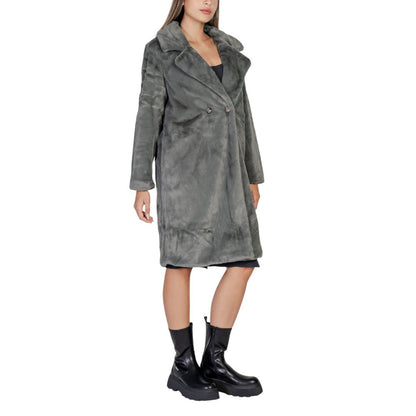 Vestes et manteaux en polyester noir ICHI