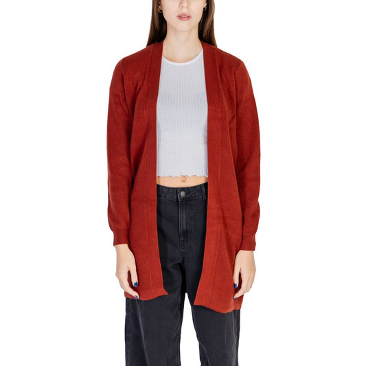 Cardigan en viscose rouge Vero Moda