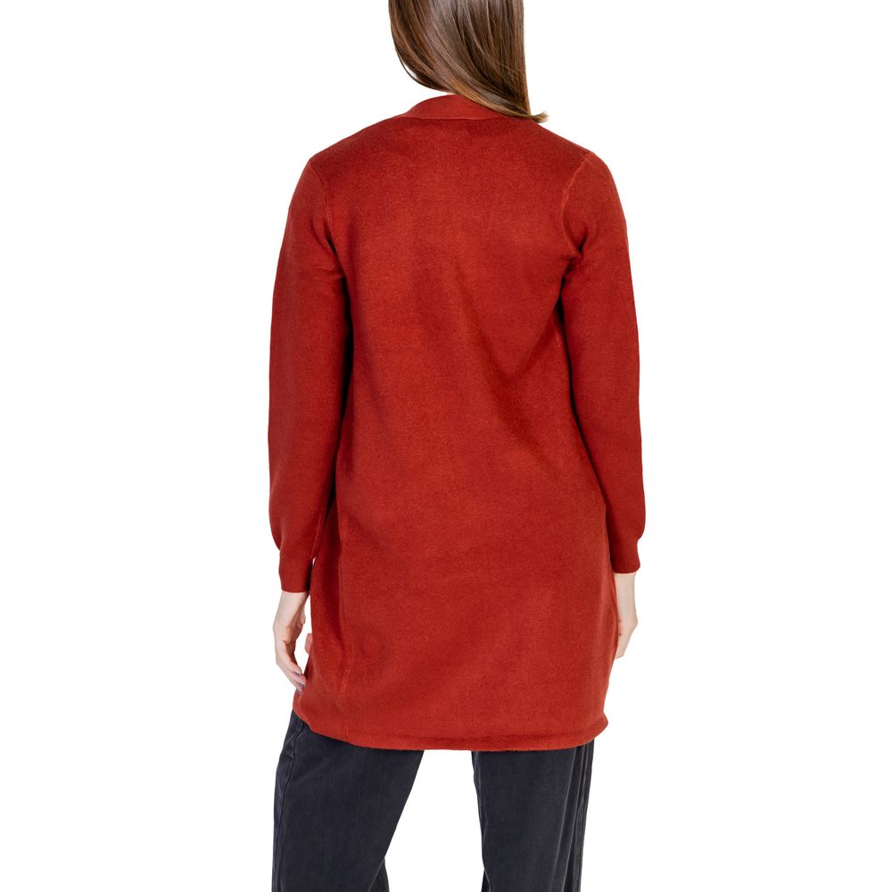 Cardigan en viscose rouge Vero Moda