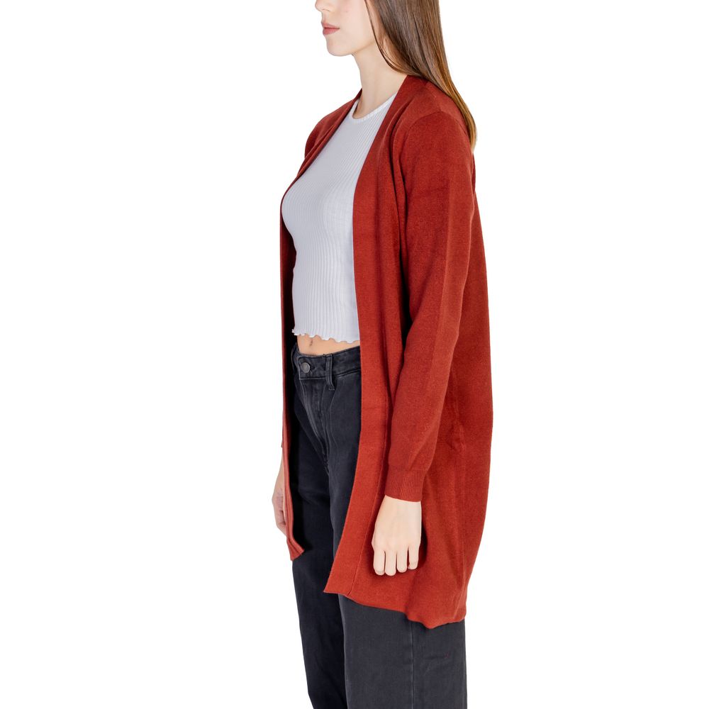 Cardigan en viscose rouge Vero Moda
