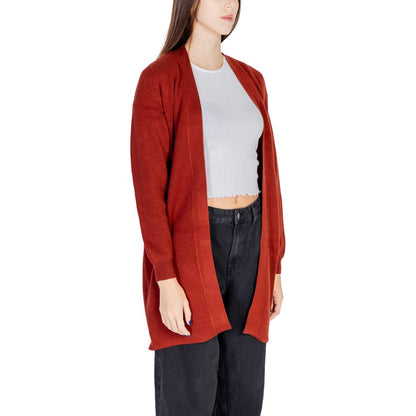 Cardigan en viscose rouge Vero Moda