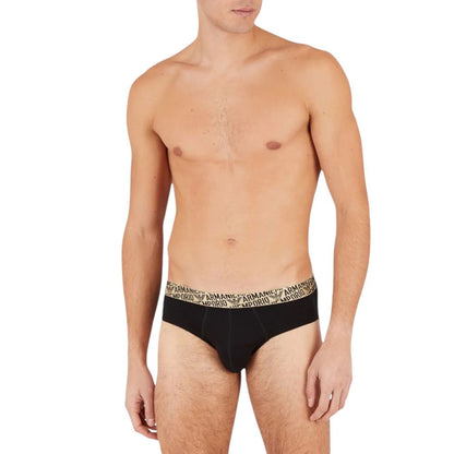 Sous-vêtements en coton bicolore Emporio Armani Underwear