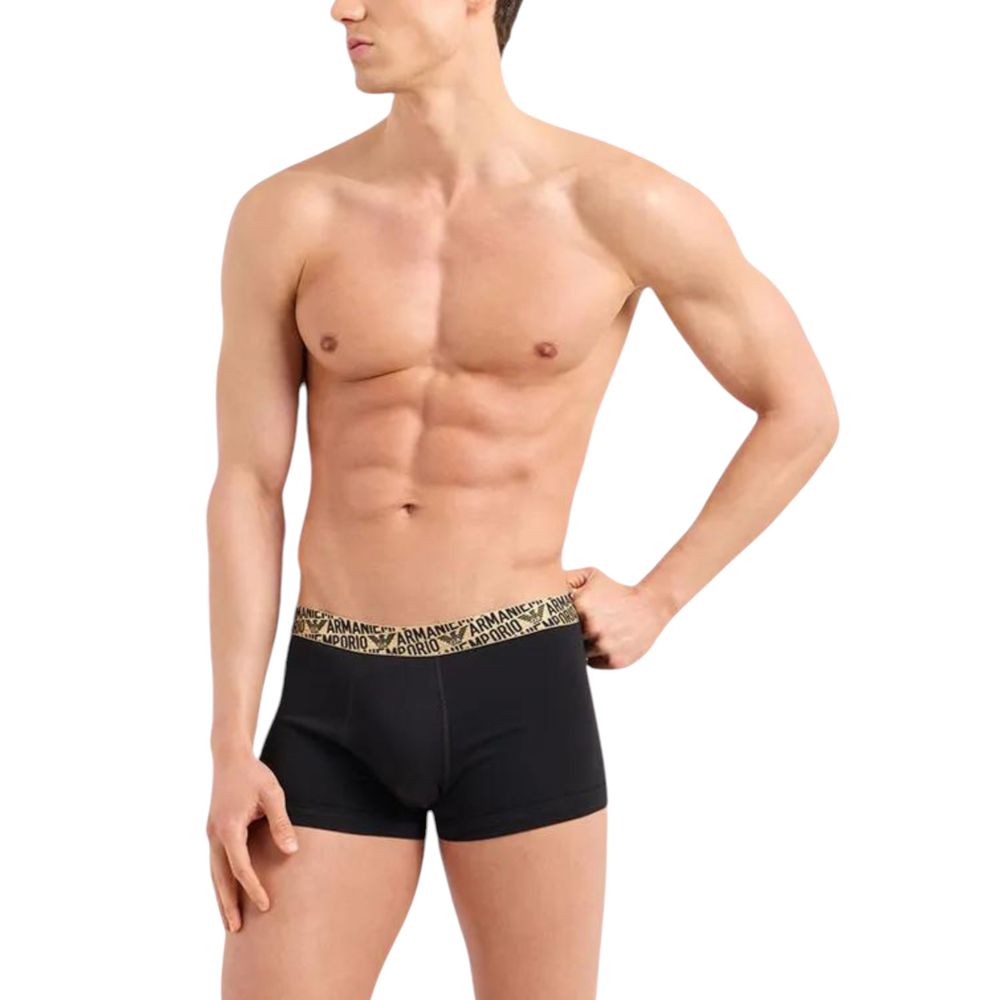 Boxer en coton bicolore Emporio Armani Underwear