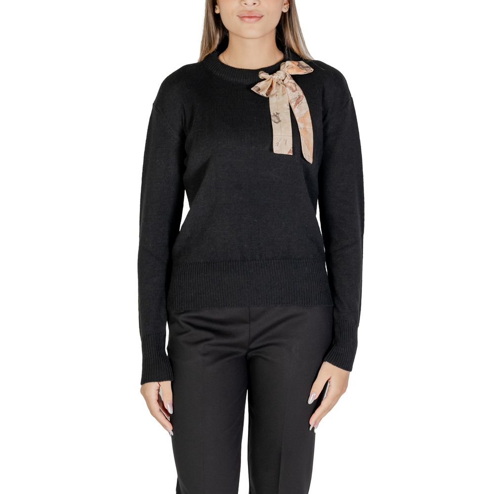 Alviero Martini Prima Classe Black Polyester Sweater by Alviero Martini Prima Classe