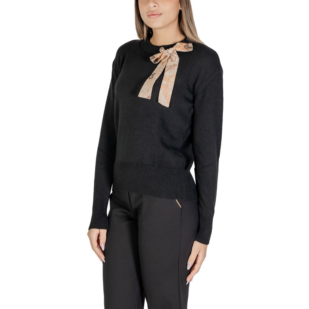 Alviero Martini Prima Classe Black Polyester Sweater by Alviero Martini Prima Classe
