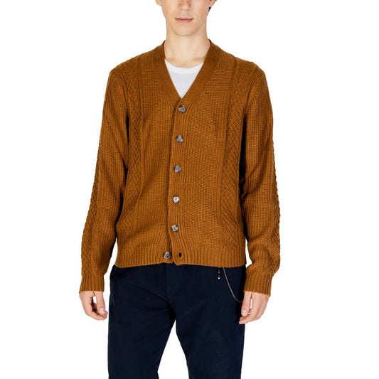 Cardigan beige en polyester Hamaki-Ho