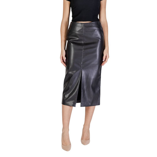 Jupe en polyester noir ICHI