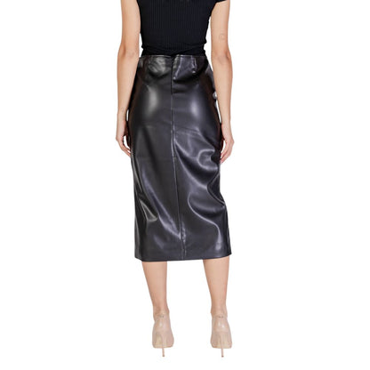 Jupe en polyester noir ICHI