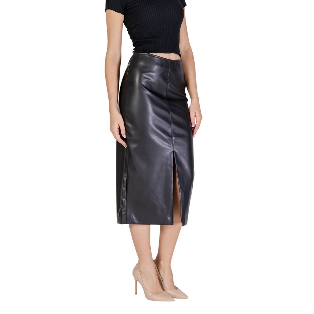 Jupe en polyester noir ICHI