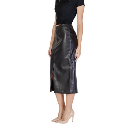 Jupe en polyester noir ICHI