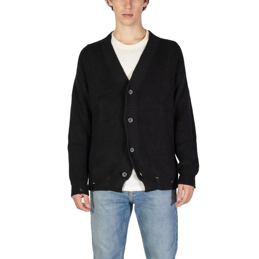 Cardigan en coton noir Underclub