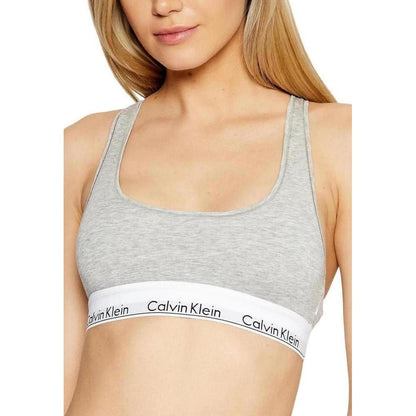 Soutien-gorge en coton gris Calvin Klein Underwear