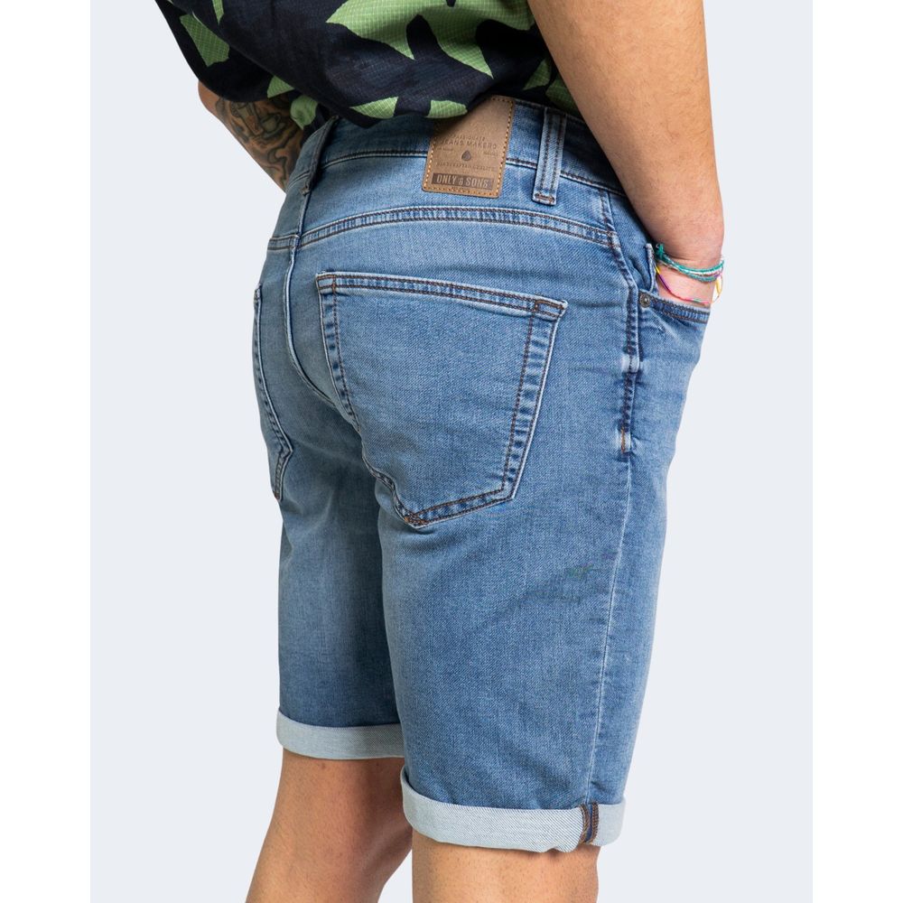 Short en coton bleu Only &amp; Sons