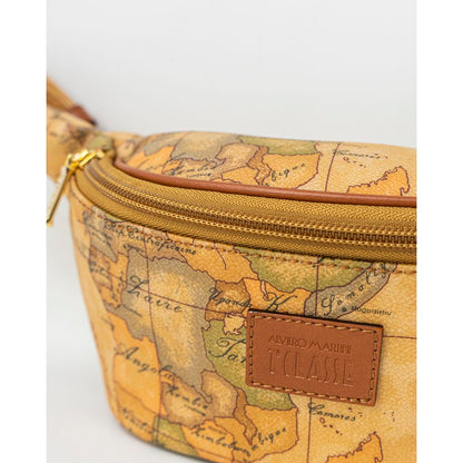 Sac banane en cuir beige Alviero Martini Prima Classe