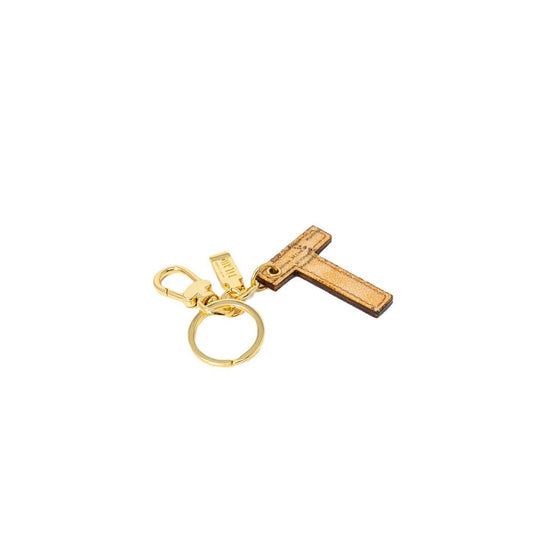 Alviero Martini Prima Classe Porte-clés en cuir beige